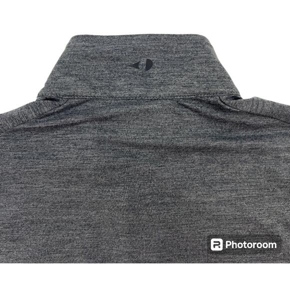Grand Slam Golf Activewear Pullover Top Mens Medium Gray 1/4 Zip Long Sleeve - Picture 6 of 8
